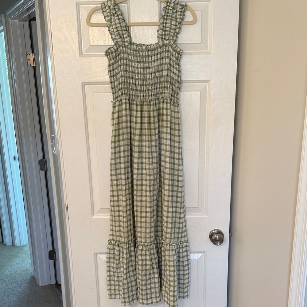 Max Studio Green Plaid Dress